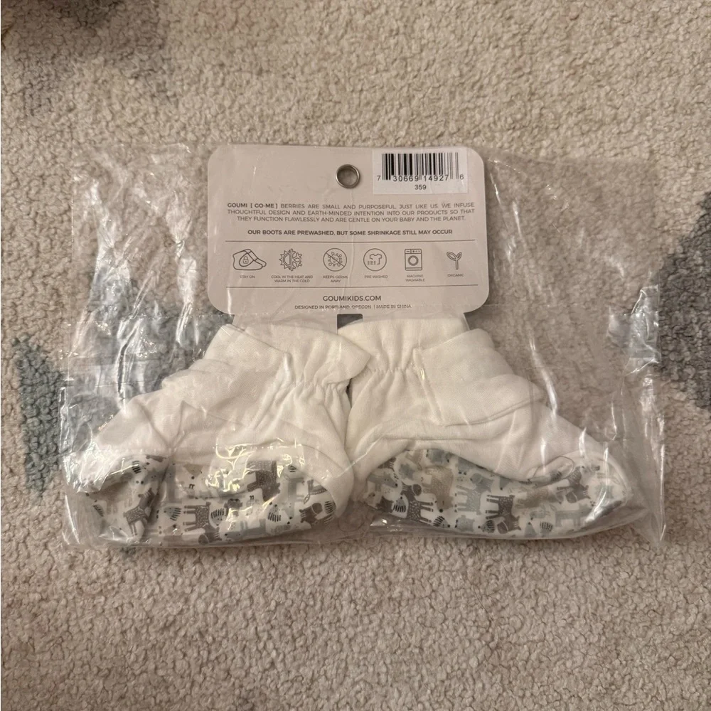 Goumi Baby Booties, 0-3 months